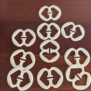 BRA CLIPS!  Turn regular straps into a razorback bra!  Set of ten!  NEW!